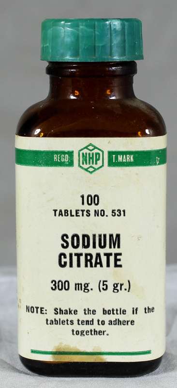 Mini medicine bottle - Sodium Citrate