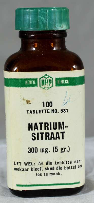 Mini medicine bottle - Sodium Citrate