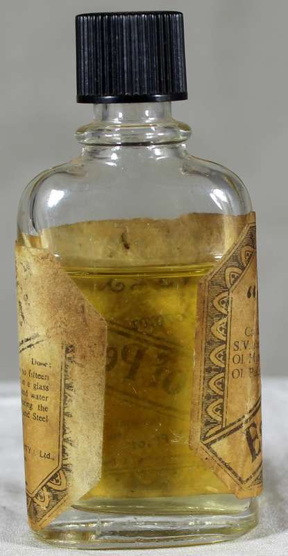 Mini medicine bottle - Martins Essence of Pennyl..