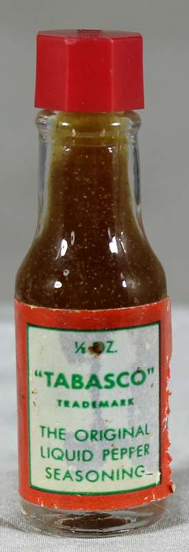Mini miniature Tabasco sauce - Glass bottle