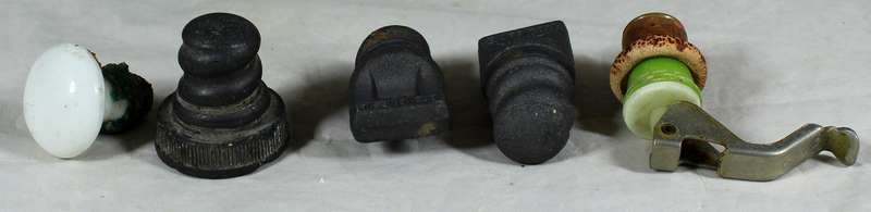Set of five vintage bottle tops