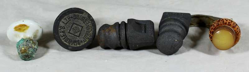Set of five vintage bottle tops