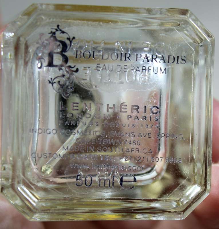 Perfume bottle - Boudoir Paradis