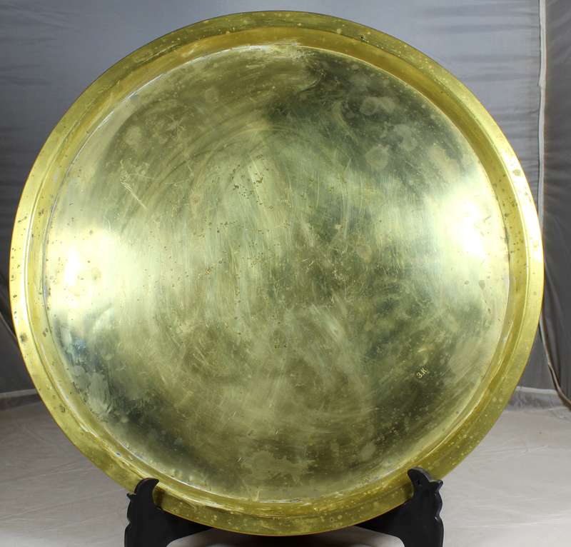 Large brass platter