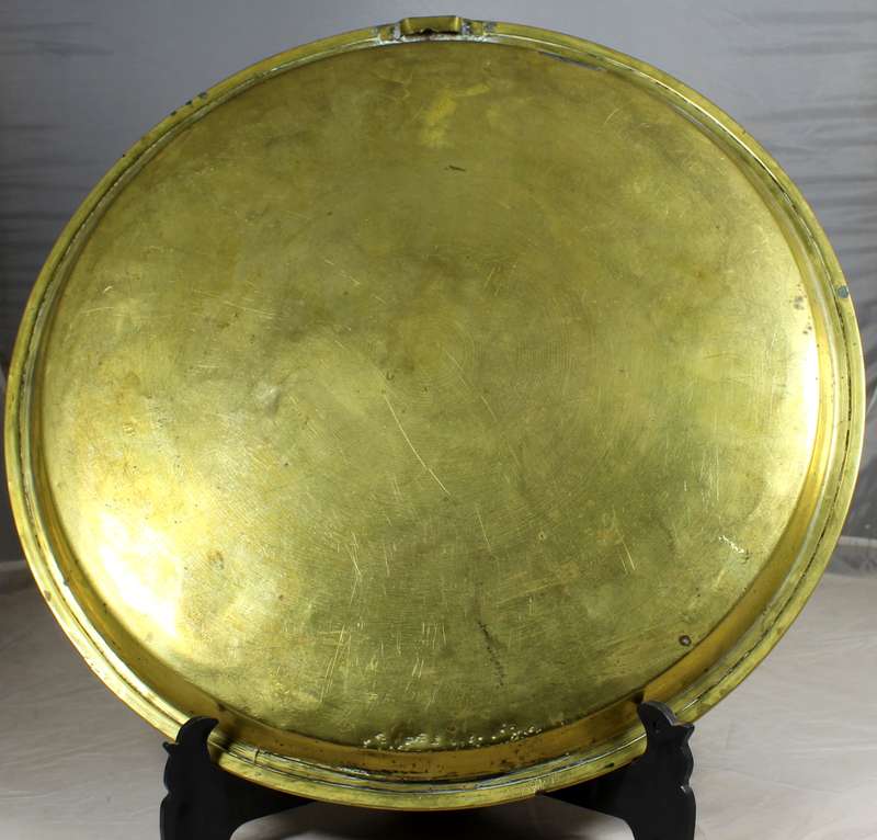 Large brass platter