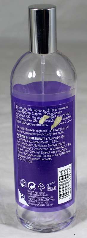 Perfume bottle - The Body Shop - white musk