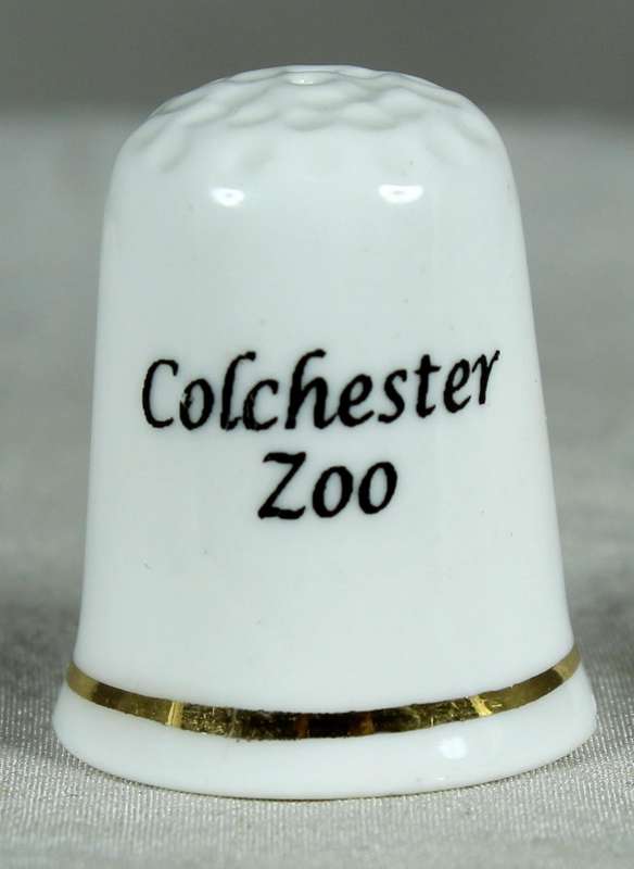 Bone China thimble - Colchester zoo - Elephant