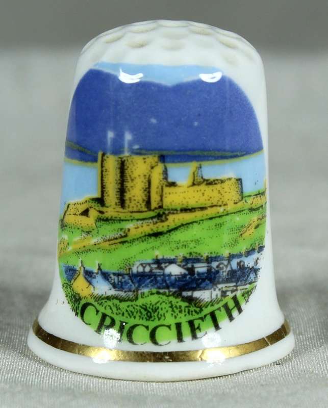 Bone China thimble - Criccieth