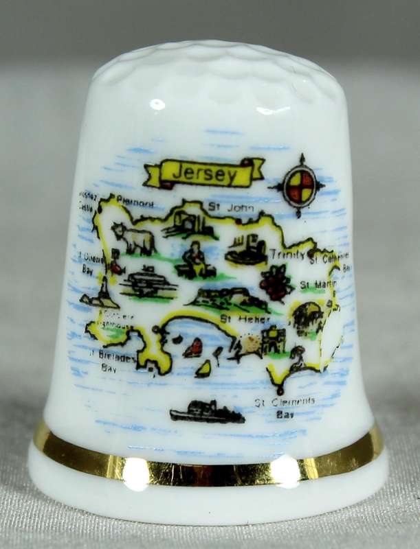Bone China thimble - Jersey