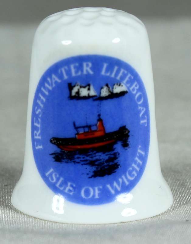 Bone China thimble - Isle of Wight