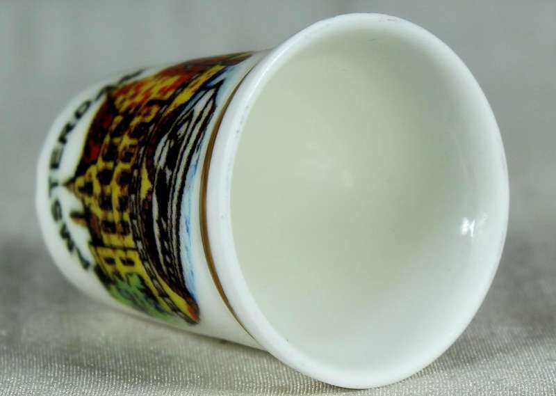 Bone China thimble - Amsterdam