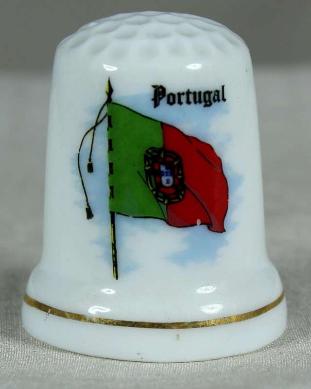 Bone China thimble - Portugal