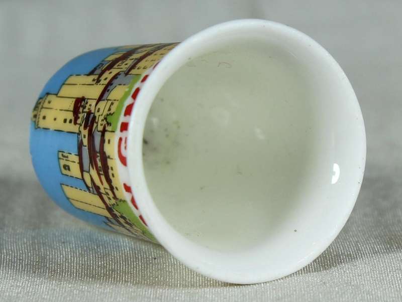 Bone China thimble - San Gimignano