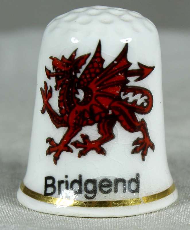 Bone China thimble - Bridgend