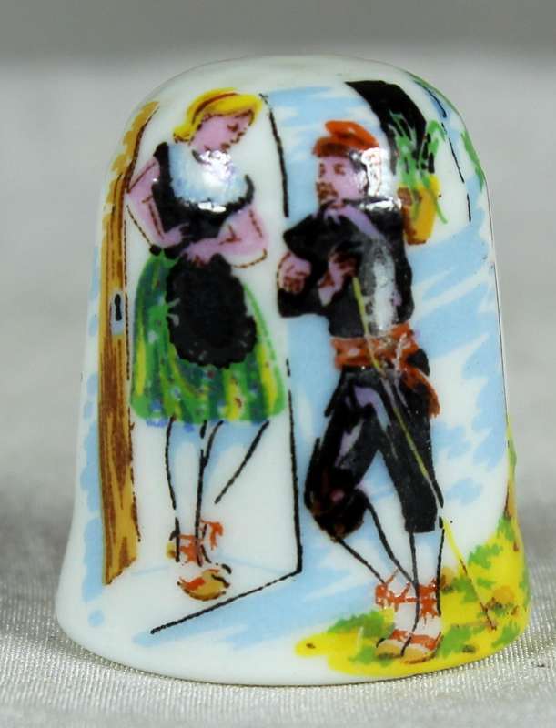 Bone China thimble - Andorra
