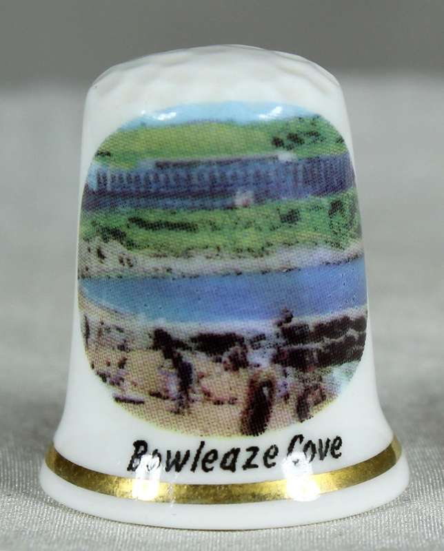 Bone China thimble - Bowleaze Cove