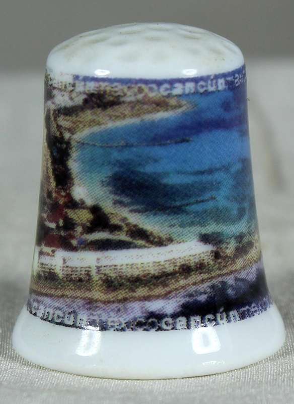 Bone China thimble - Cancun