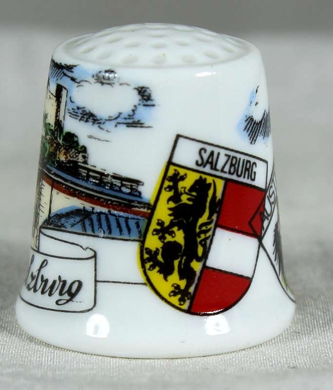 Bone China thimble - Festung - Salzburg