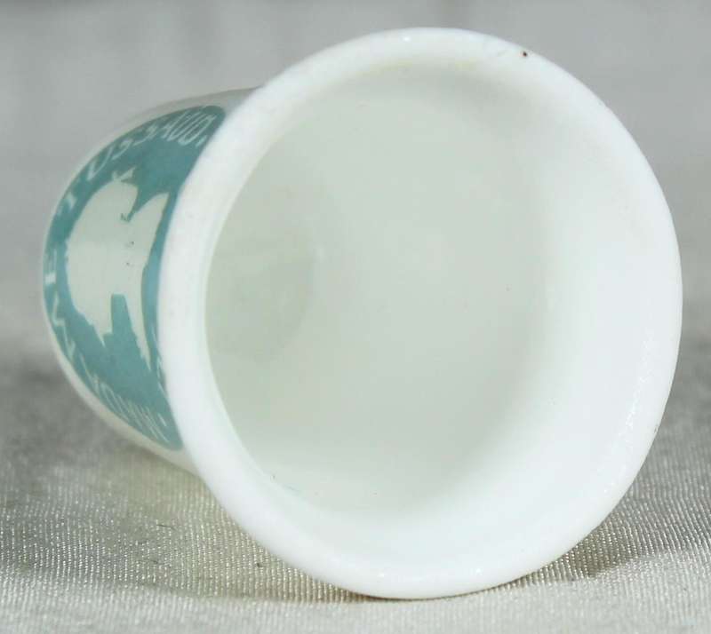 Bone China thimble - Madam Tussaud