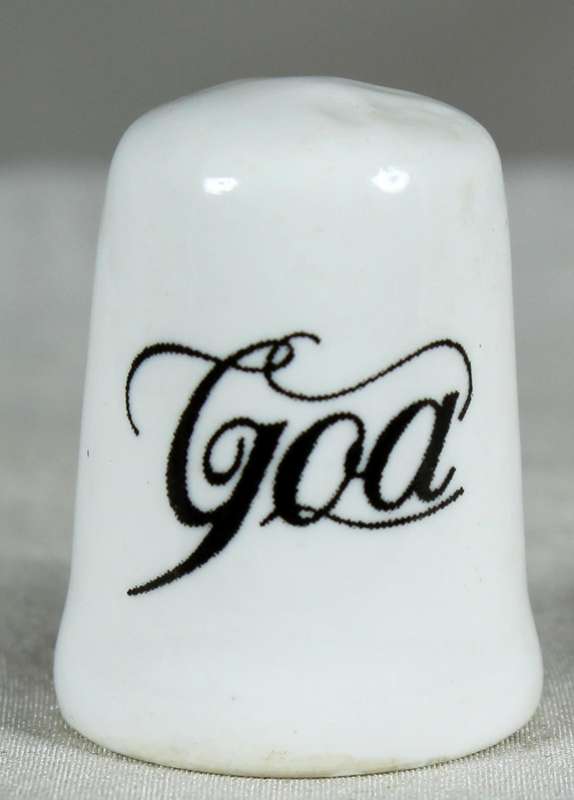 Bone China thimble - Goa