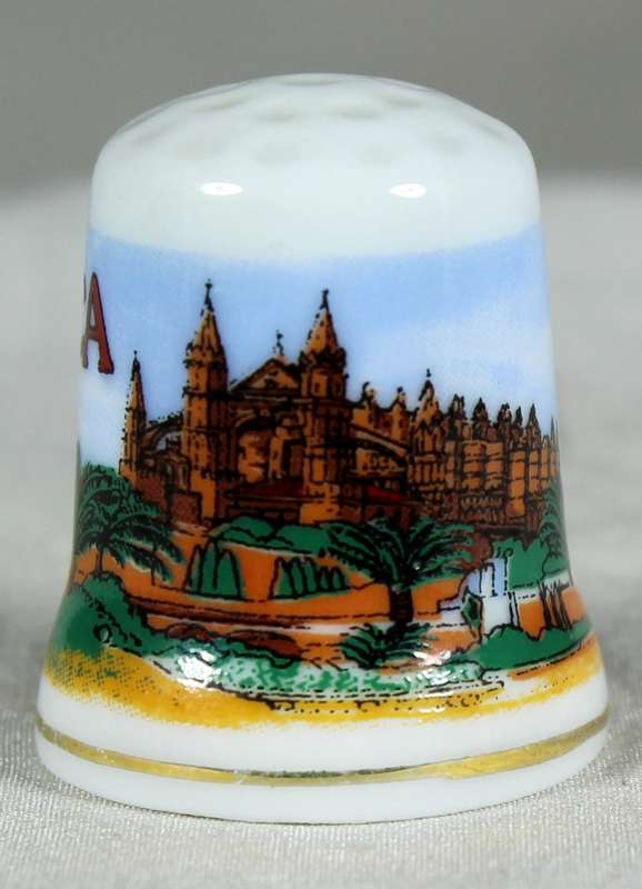 Bone China thimble - Mallorca
