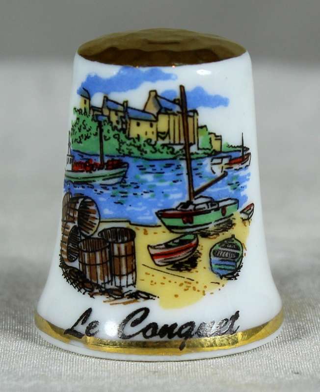 Bone China thimble - Le Conquet