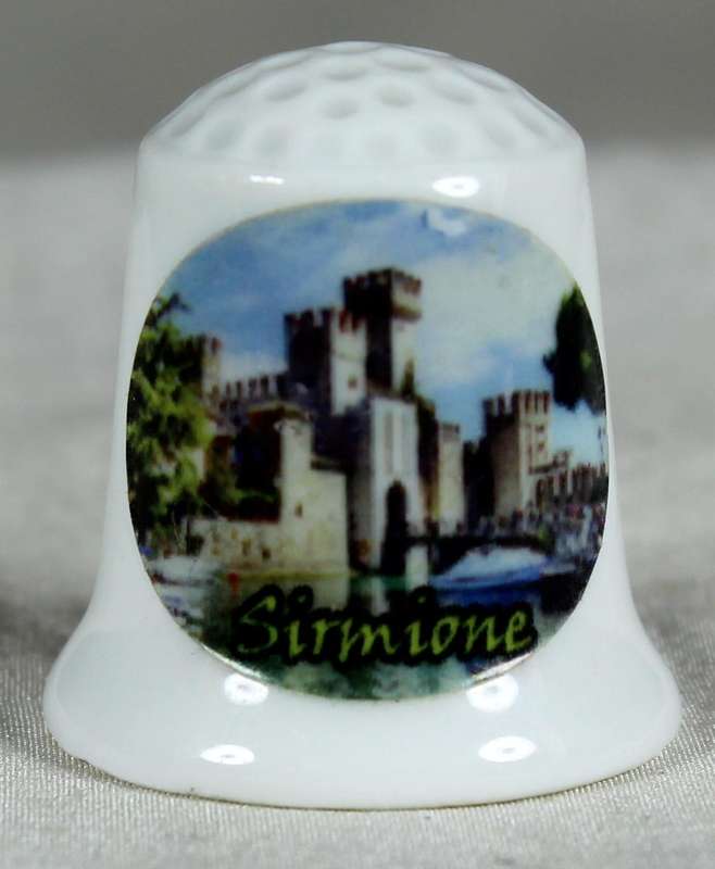 Bone China thimble - Sirmione