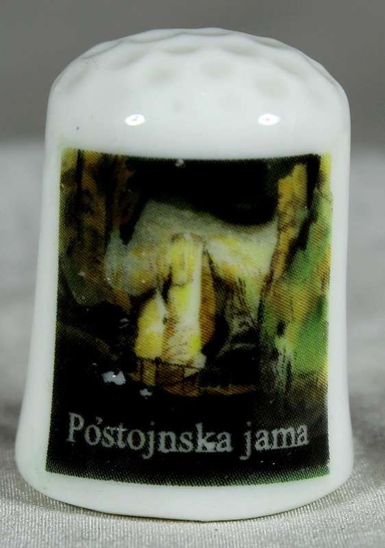 Bone China thimble - Postojnska jama
