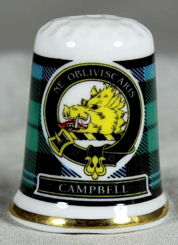 Bone China thimble - Campbell