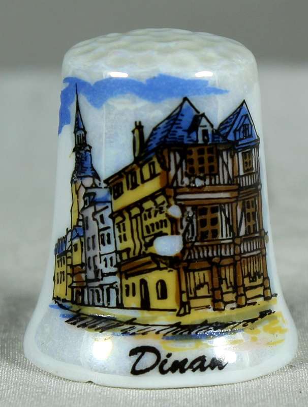 Bone China thimble - Dinan