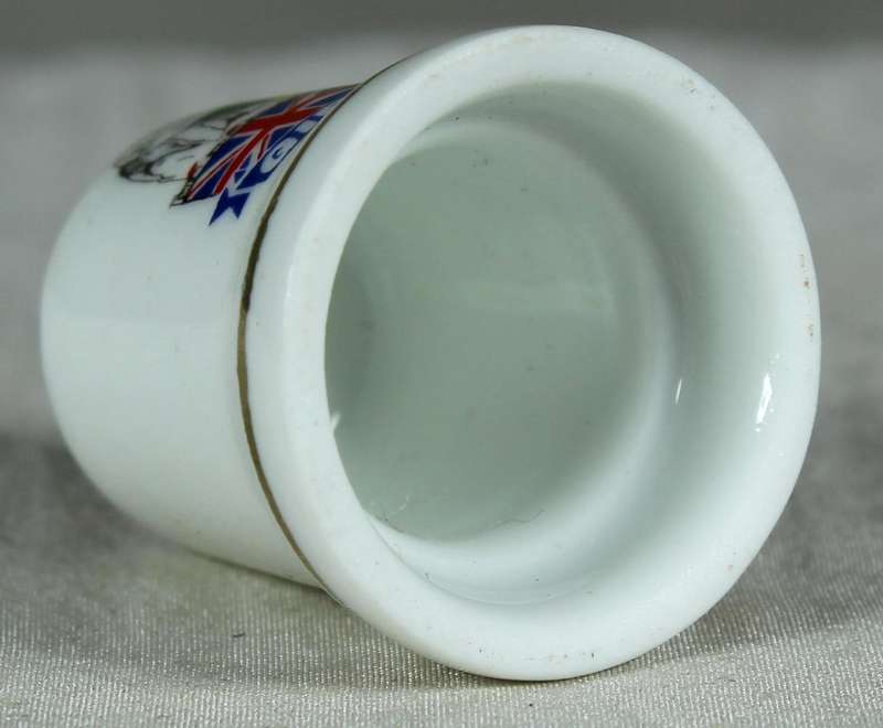 Bone China thimble - Gibraltar