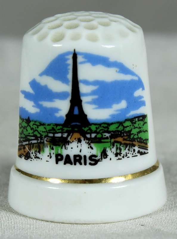 Bone China thimble - Paris