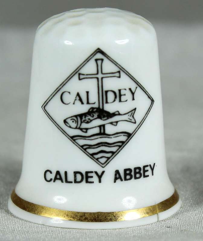 Bone China thimble - Caldey Abbey