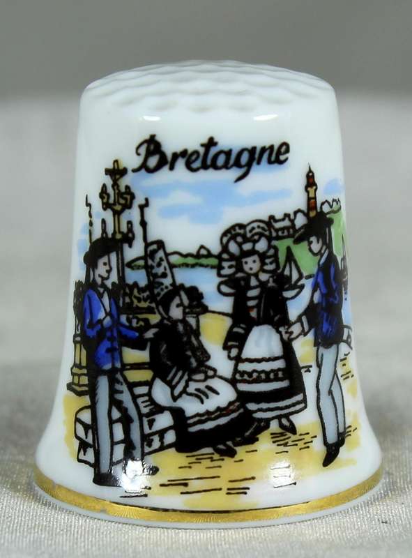 Bone China thimble - Bretagne