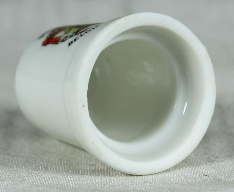 Bone China thimble - Belgium