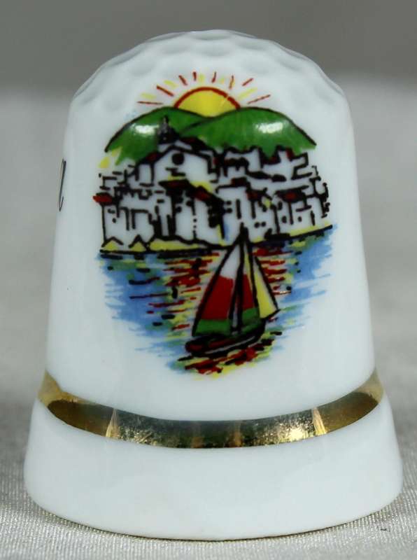 Bone China thimble - Torrevieja