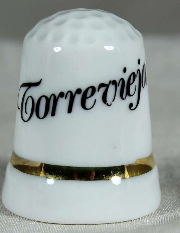 Bone China thimble - Torrevieja