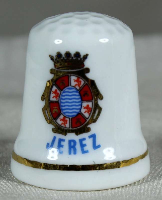 Bone China thimble - Jerez