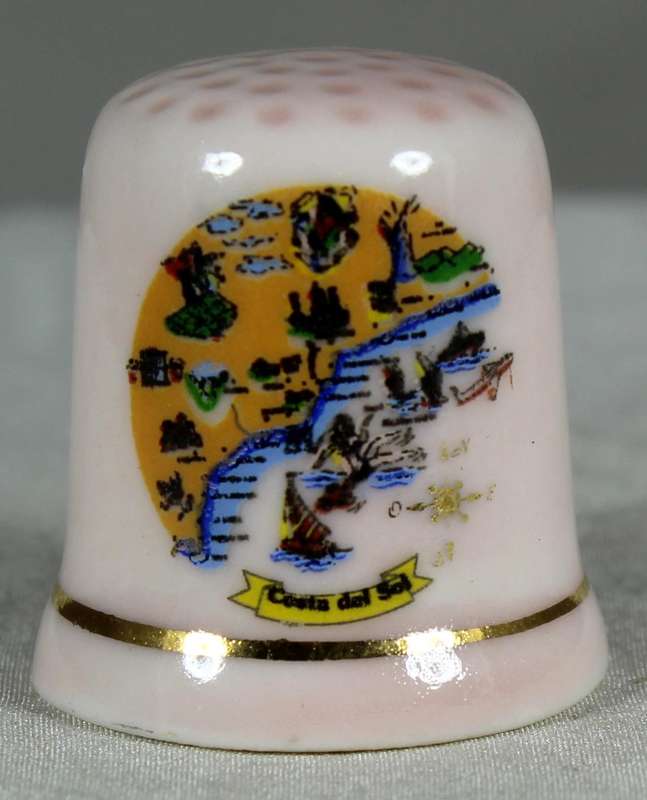 Bone China thimble - Casa del Sol