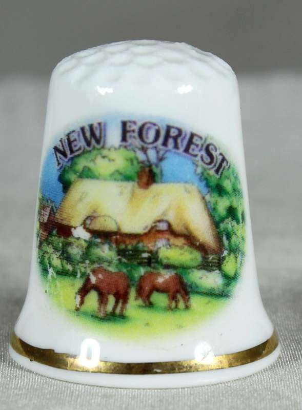 Bone China thimble - New Forest