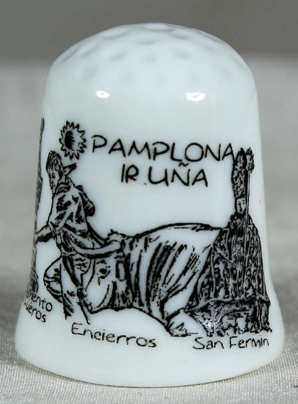 Bone China thimble - Plaza de Toros