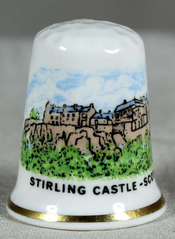 Bone China thimble - Stirling Castle - Scotland