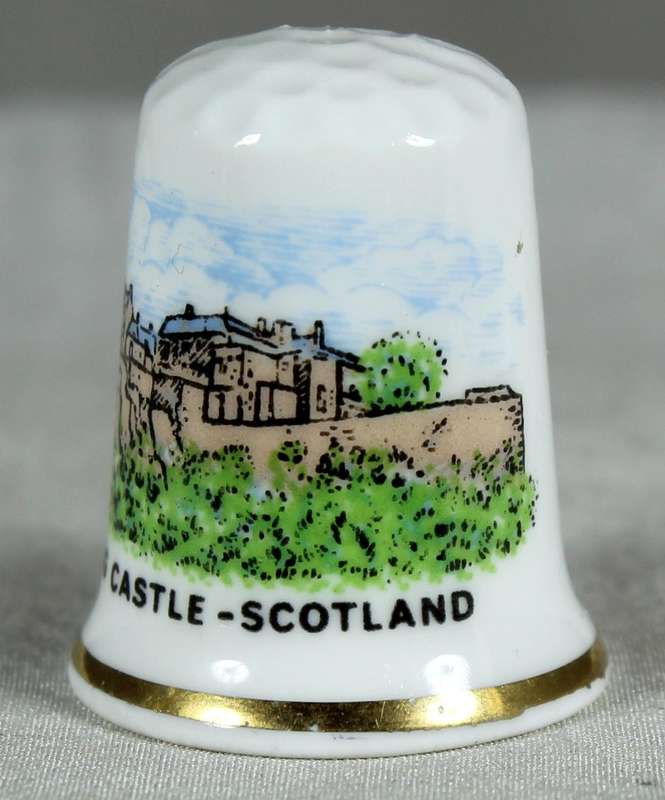 Bone China thimble - Stirling Castle - Scotland