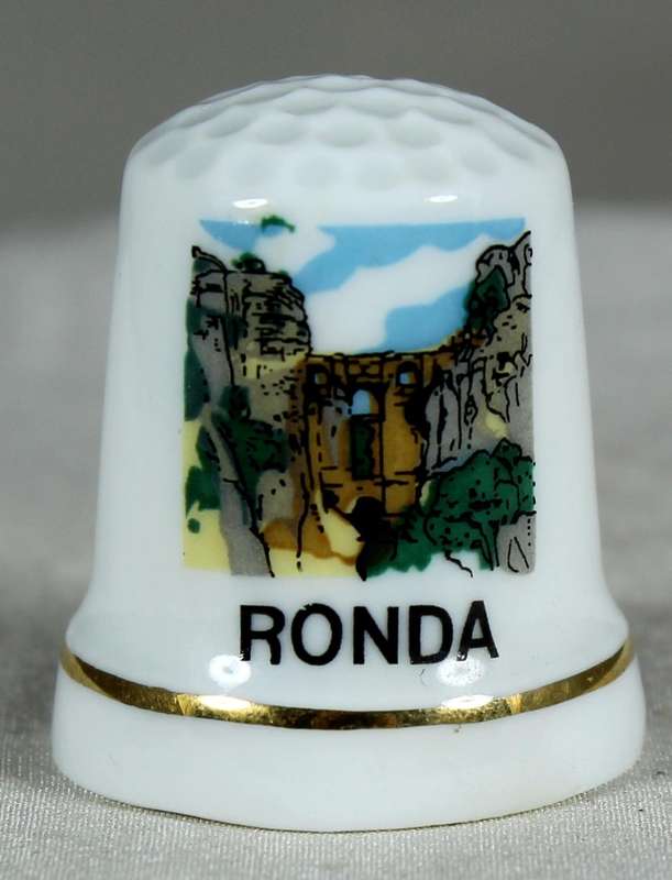 Bone China thimble - Ronda