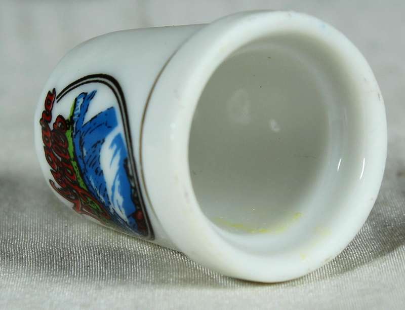 Bone China thimble - Niagra falls