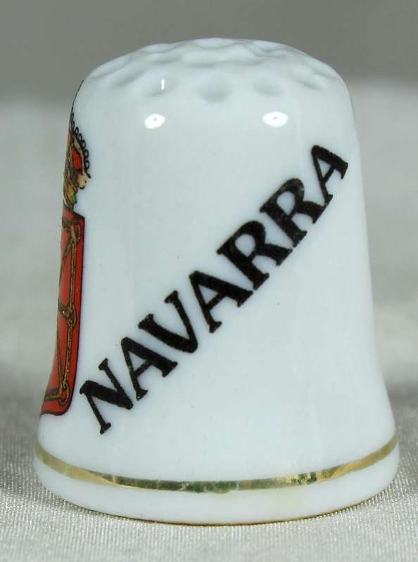 Bone China thimble - Navarra