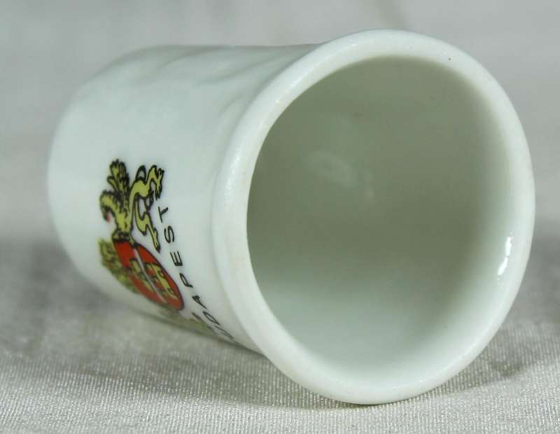 Bone China thimble - Budapest
