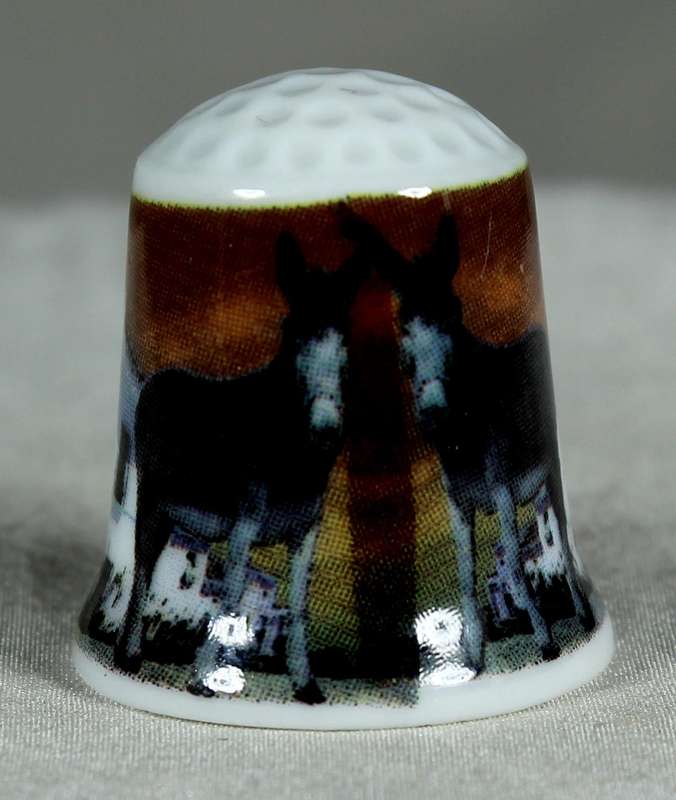Bone China thimble - San Pedro