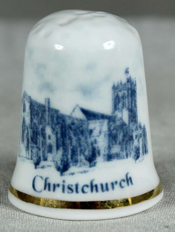 Bone China thimble - Christchurch