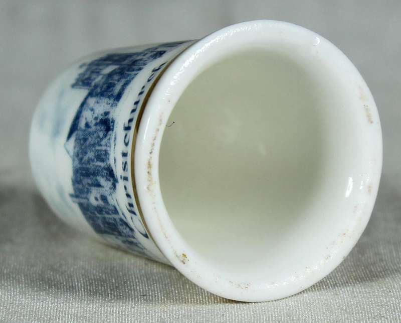 Bone China thimble - Christchurch